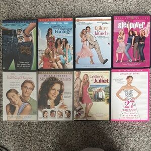 Set of 8 Romantic Comedy DVDs